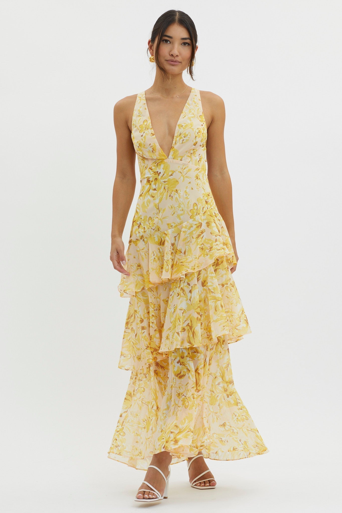 Liza – Tiered Floral Maxi Dress