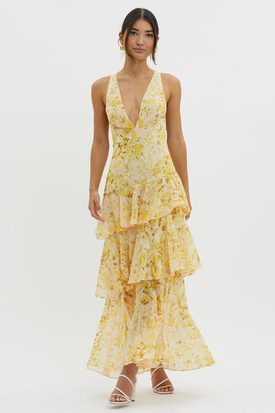 Liza – Tiered Floral Maxi Dress