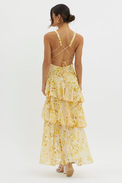Liza – Tiered Floral Maxi Dress