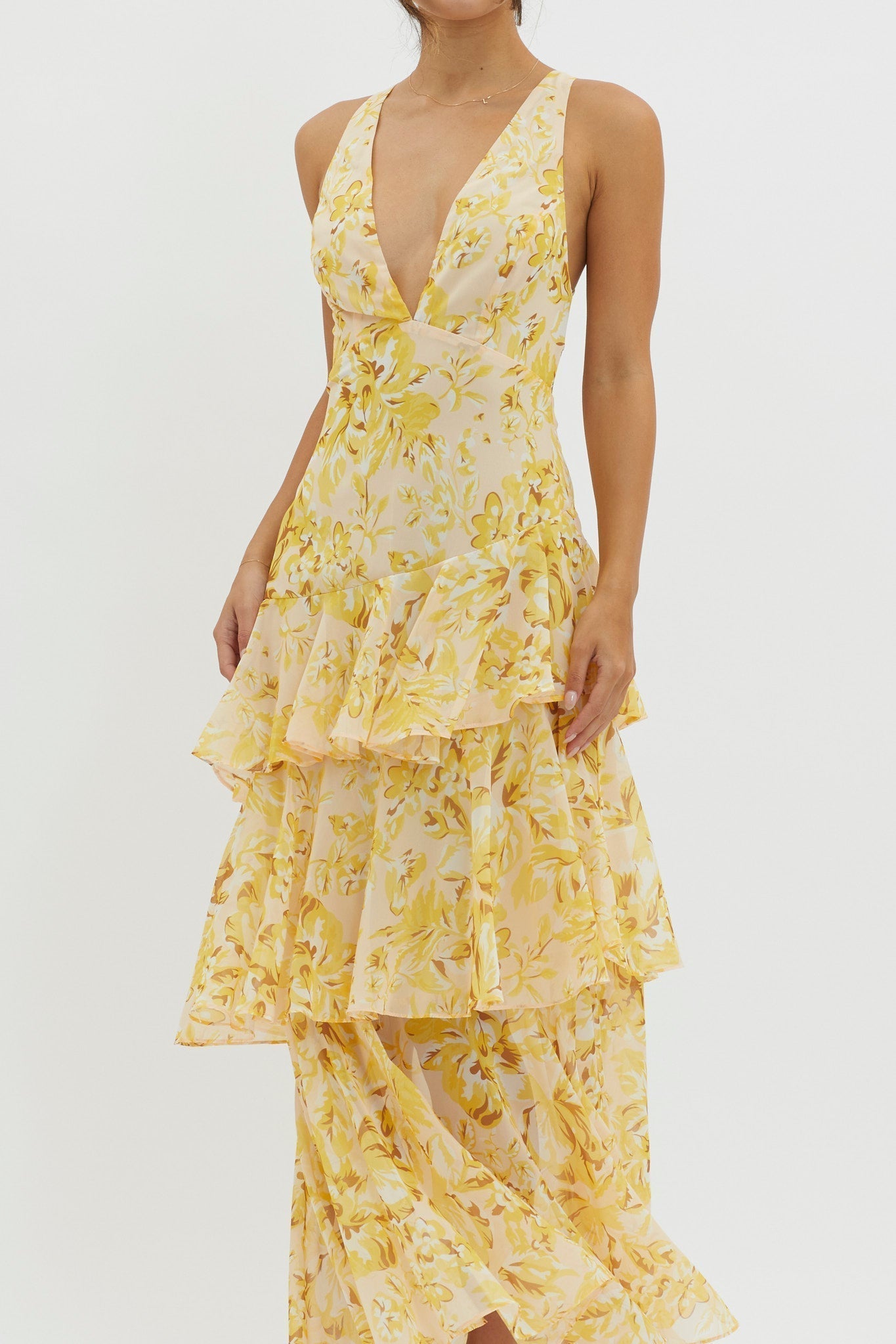 Liza – Tiered Floral Maxi Dress