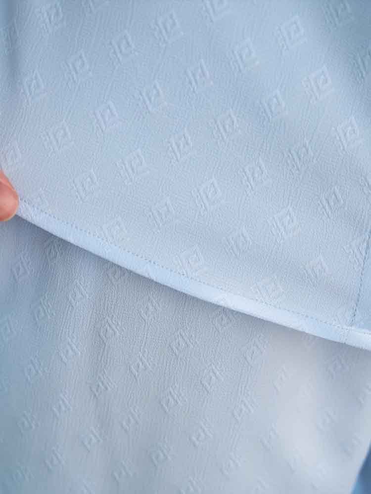 Christian - Casual Jacquard Shirt Shorts Set