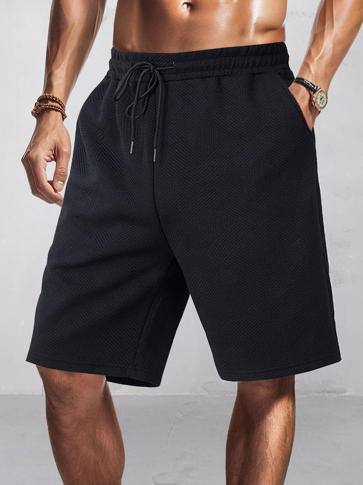 Ryan - Stylish Jacquard Textured Shorts