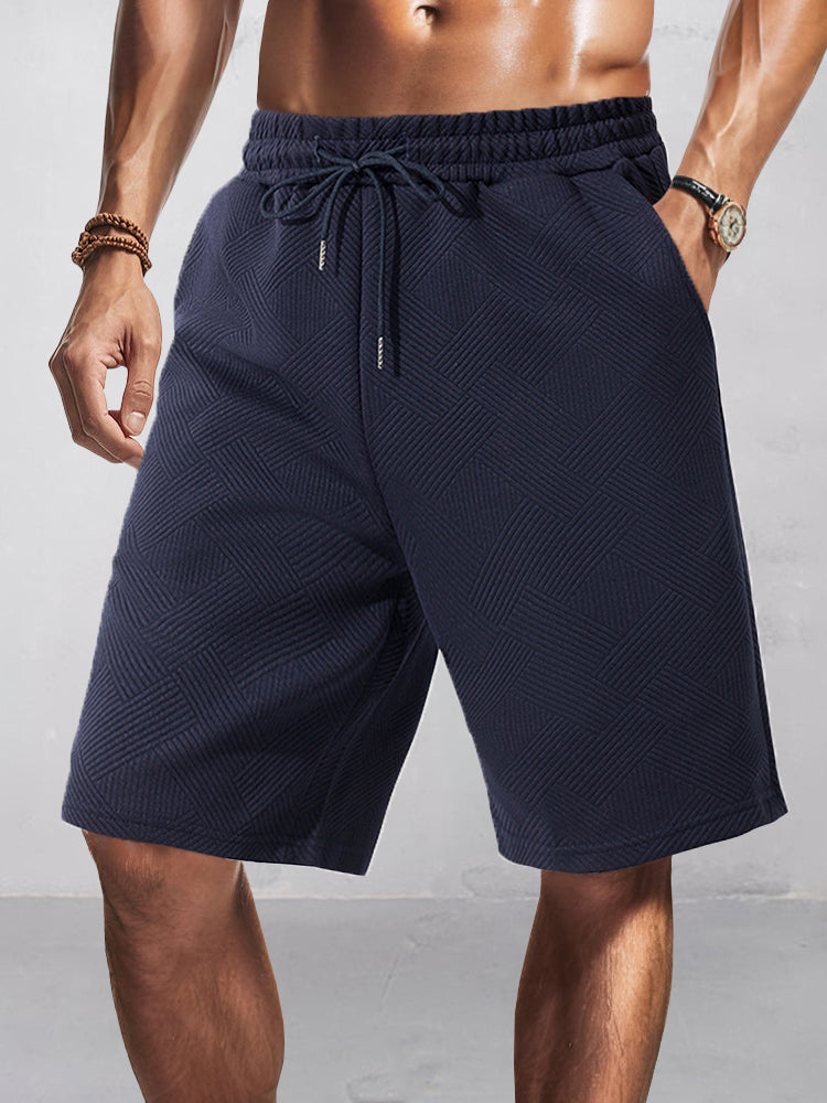 Ryan - Stylish Jacquard Textured Shorts
