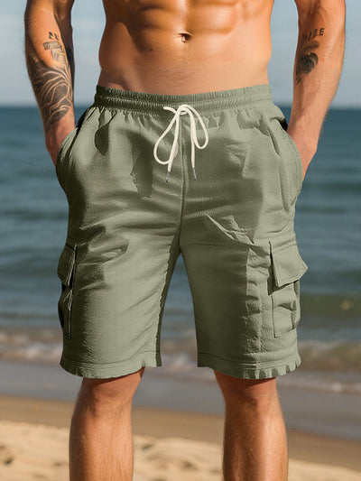 Thommy - Classic Breathable Cotton Cargo Shorts
