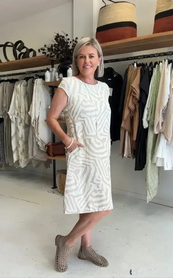 Marika – Casual Zebra Print Summer Dress