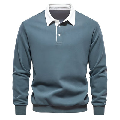Jason - Stylish Polo Collar Sweater