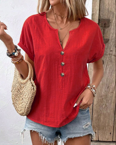 Marleen - V-Neck Blouse