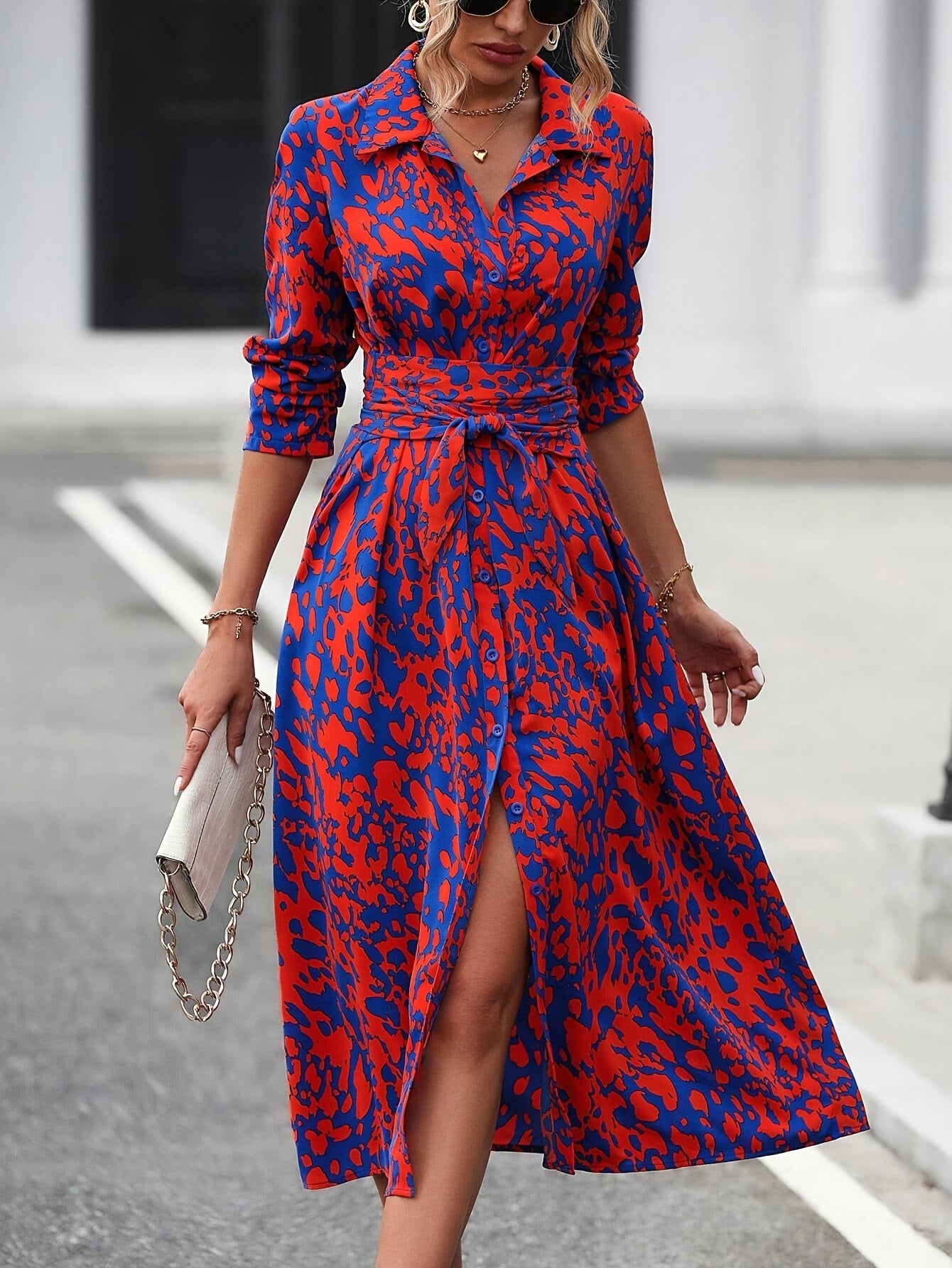 Valentina – Elegant Shirt Dress