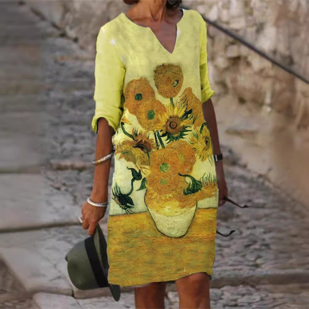 Tammah - V-Neck Dress 2