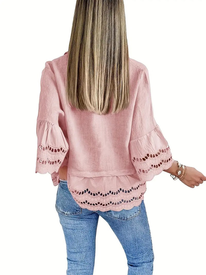 Amaya – Elegant Ruffle Blouse