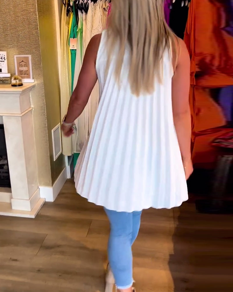 Laluna – Sleeveless Ruffle Top