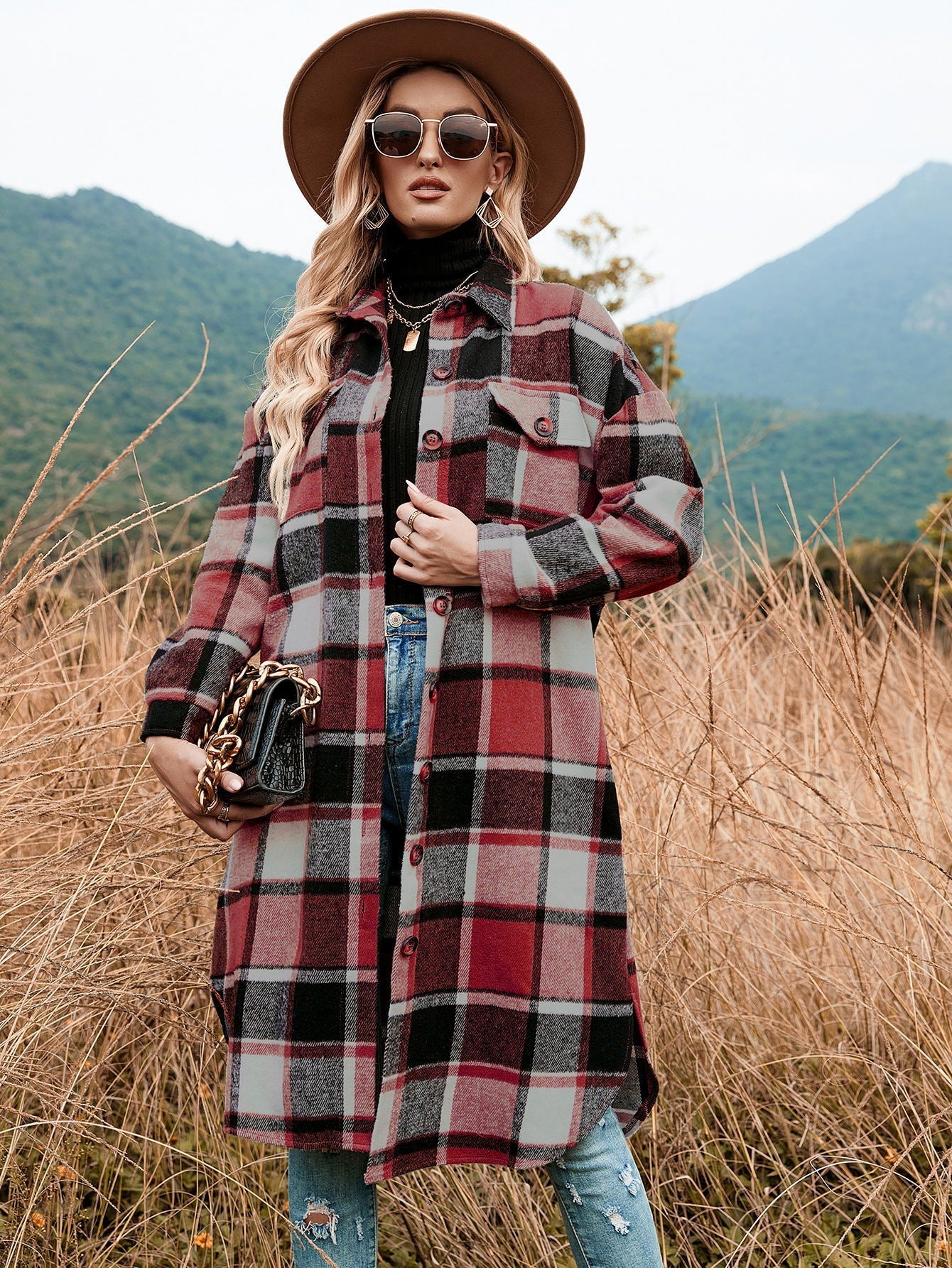 Brielle – The Plaid Statement Shacket