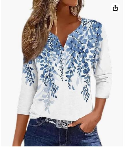 Brenda - Striped V-Neck Top 9