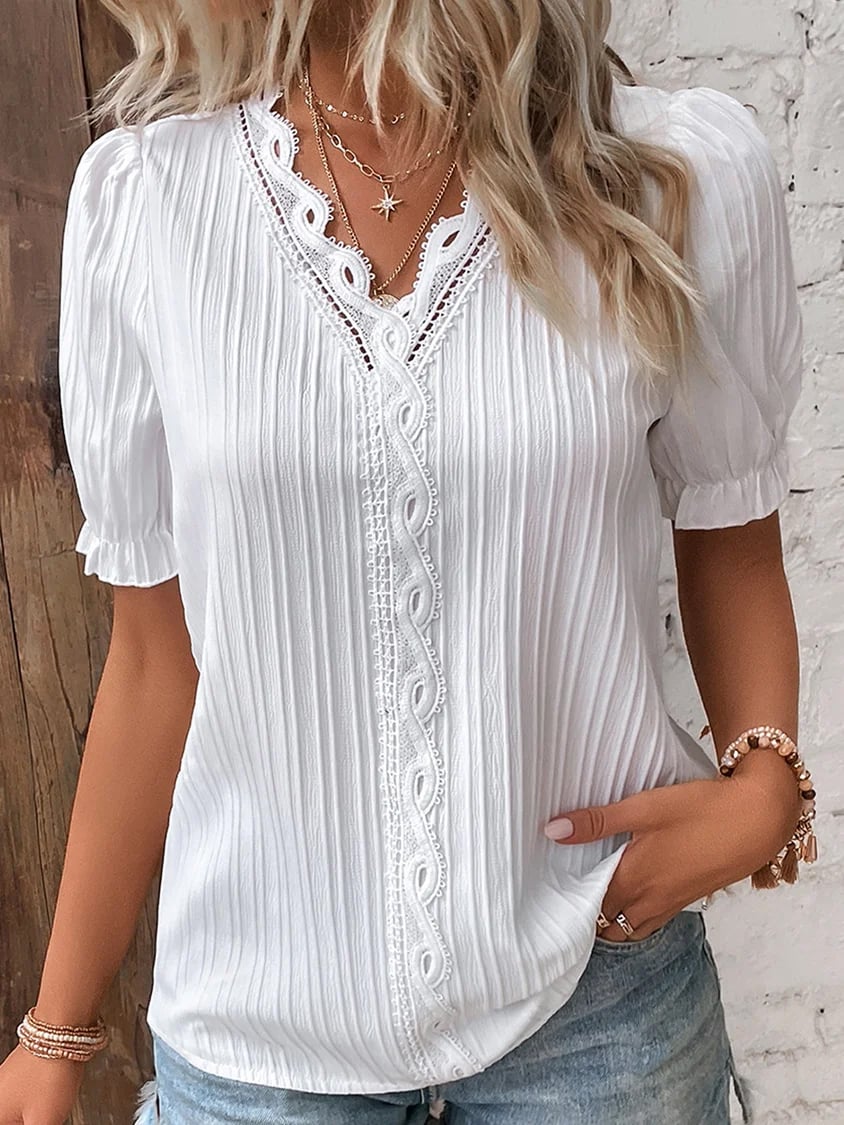 Annelie - V-Neck Blouse
