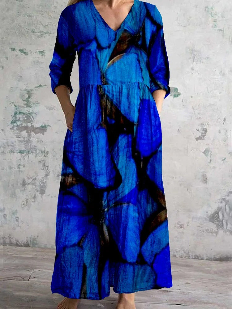 Selva – Botanical Print Maxi Dress 4