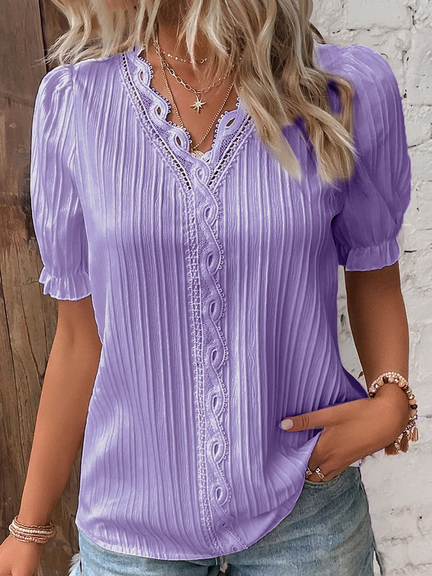 Annelie - V-Neck Blouse