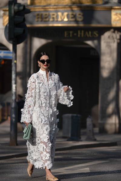 Yeliz - Elegant Lace White Dress