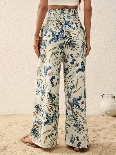 Lyanna – Floral High-Waist Summer Pants