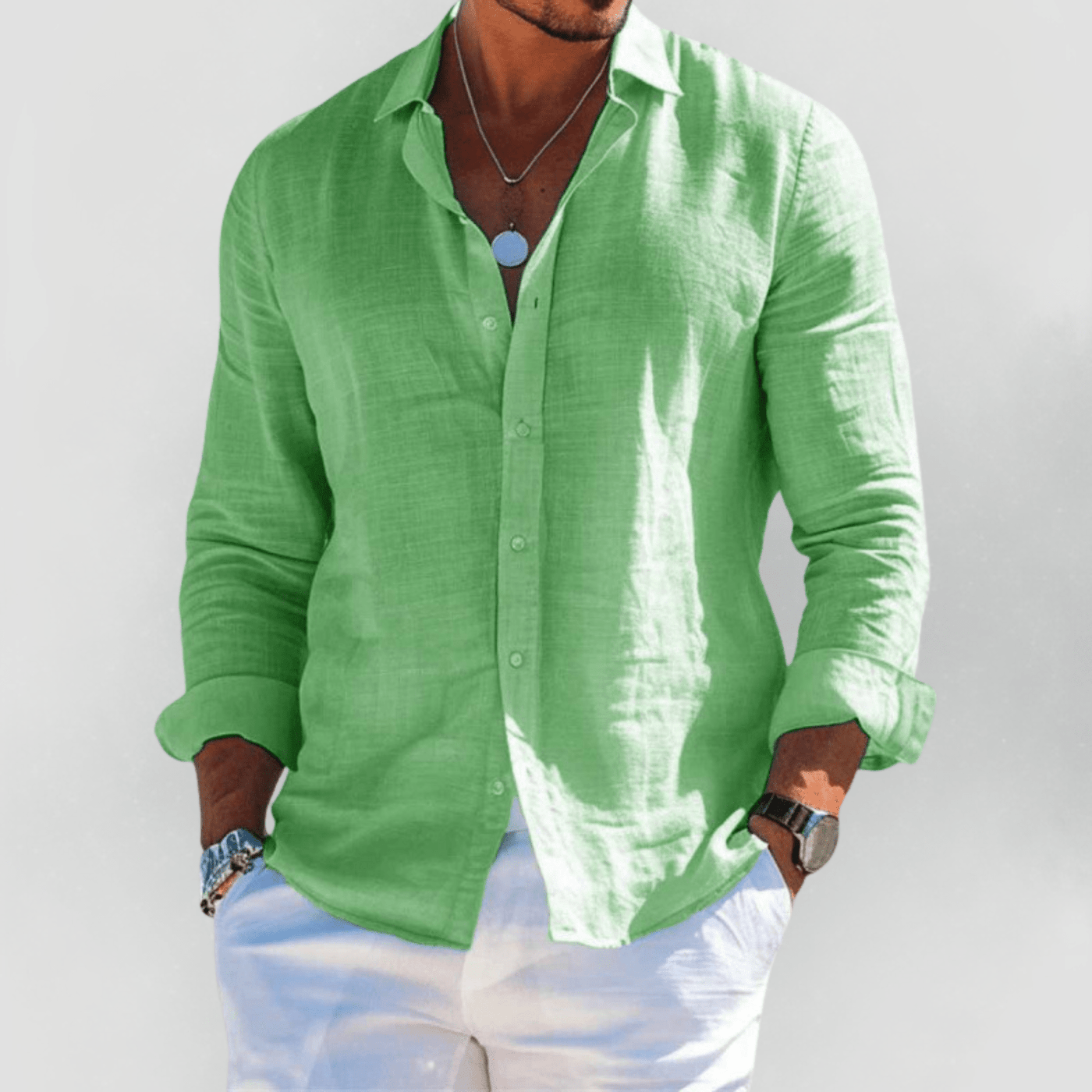 Riviera™ | Zomers herenoverhemd (1+1 GRATIS)