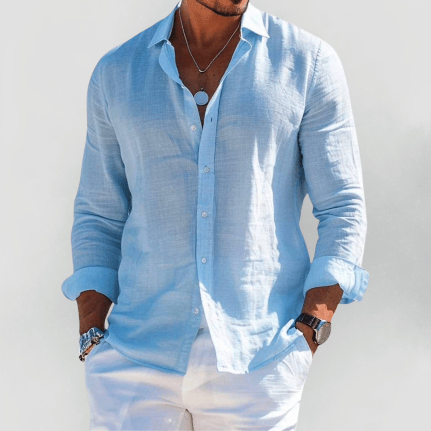 Riviera™ | Zomers herenoverhemd (1+1 GRATIS)